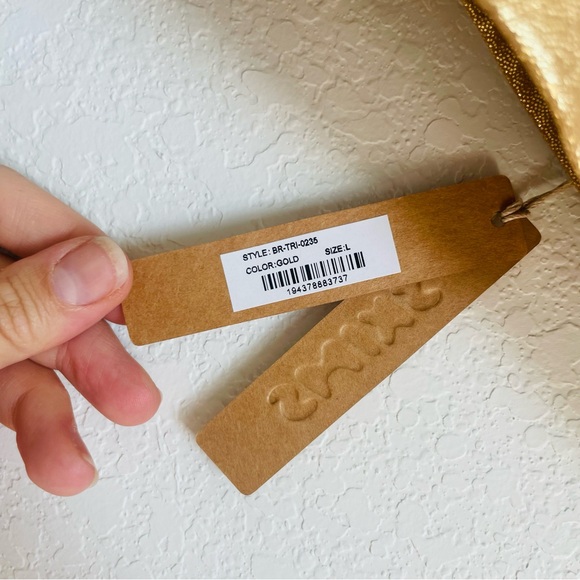 Skims FITS EVERYBODY Crossover BRALETTE Bra Gold Size Large NWT - Picture 8 of 9